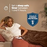 LIVIVO Electric Heated Blanket 160x130cm 9 Heat Settings Timer Auto Shut-Off view 6
