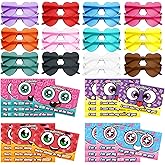 PARSUP 28 Pcs Valentine's Day Greeting Cards with Heart Shape Glasses - Plastic Eyeglass Case Filler Toys Party Favor Supplies Gfit Bag Stuffer for Valentines Day Classroom Exchange Gifts