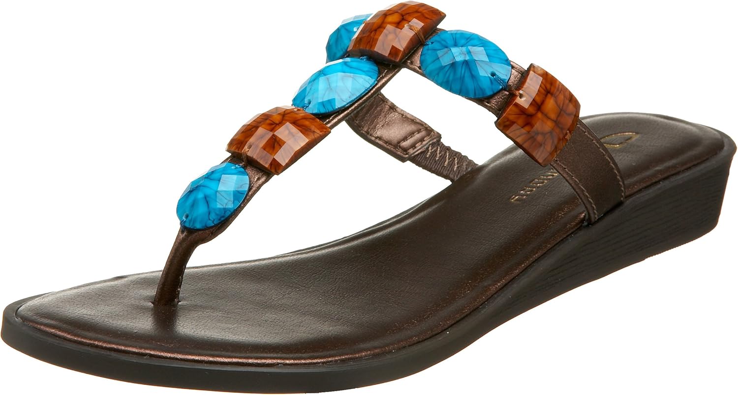 Chinese Laundry Rock Steady Brown Leather Braided Thong Sandals - $59.00