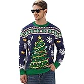 Arvilhill Men's Christmas Sweaters Holiday Funny Ugly Knitted Pullovers (S-3XL)