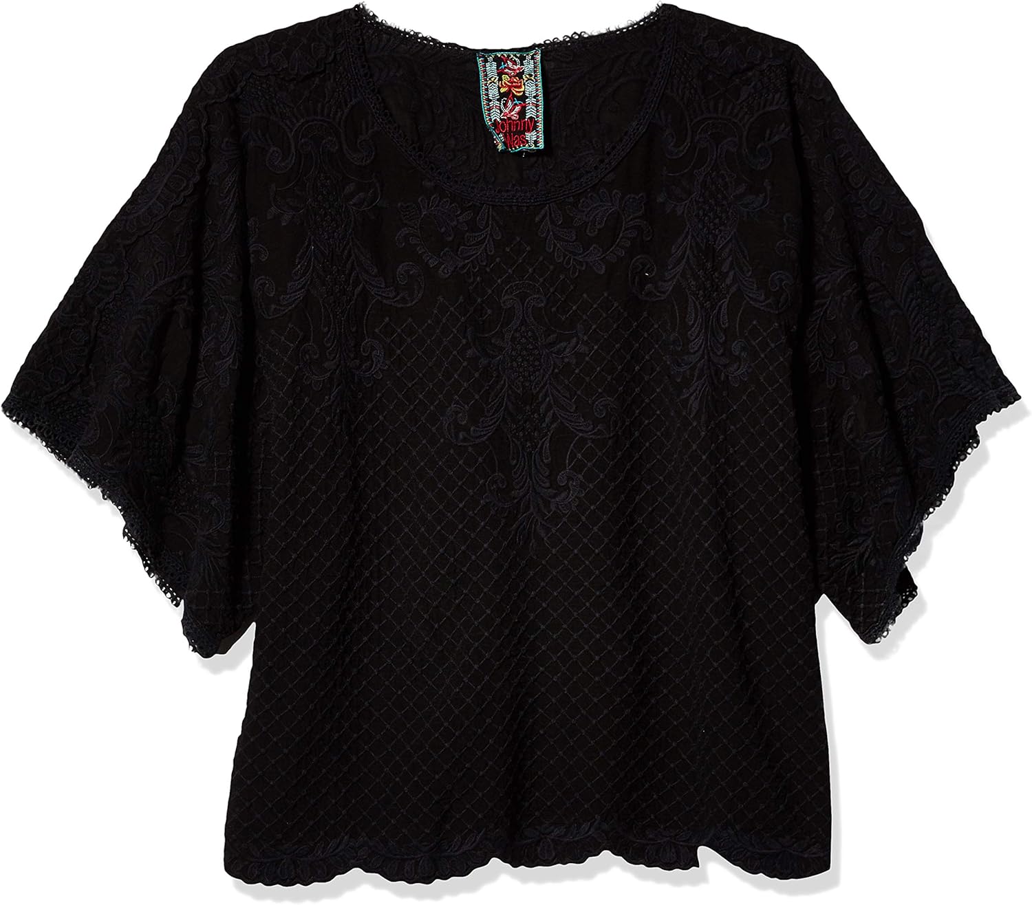 johnny was ariel cropped blouse