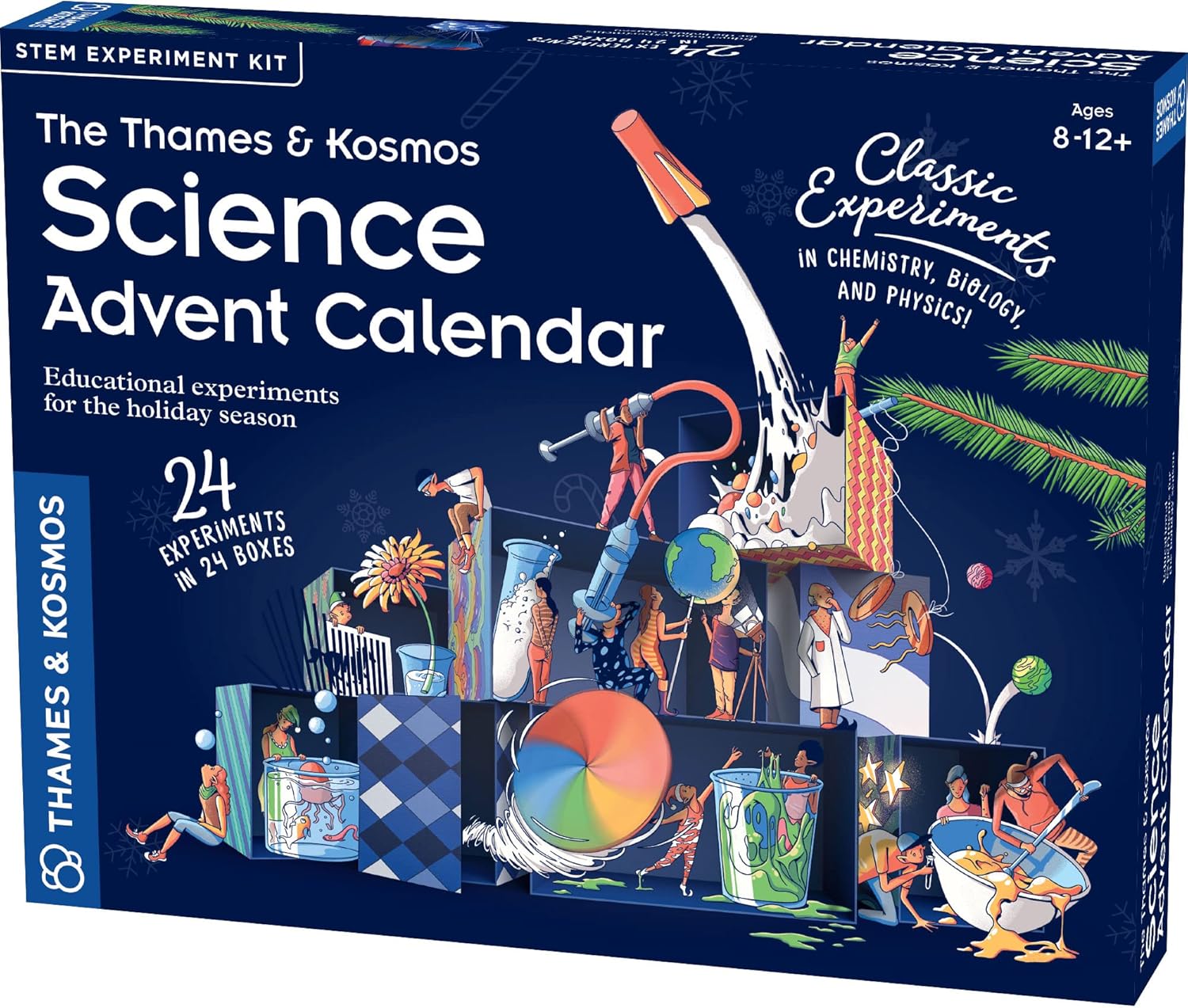 Advent Calendars - The Thames & Kosmos Science Advent Calendar | 24 STEM Experiments in Chemistry, Biology & Physics | Great for Winter Holiday Celebrations | Conduct Daily Experiments | Fun, Wholesome Family Tradition