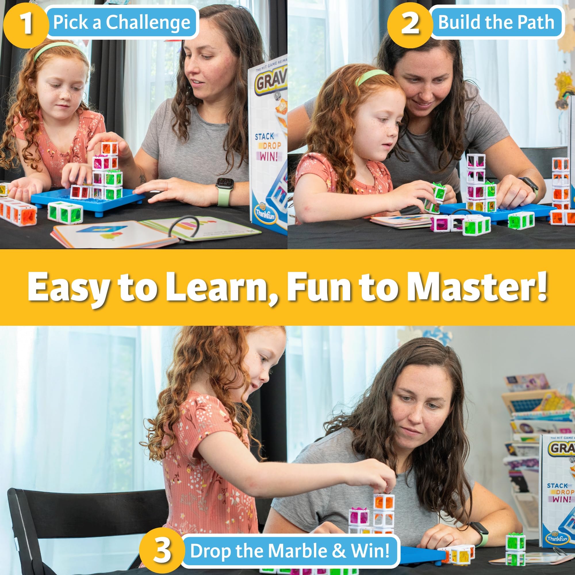 ThinkFun Gravity Maze Builder for Kids 5 & Up - Logic Marble RunBrain Game - Hands-On Maze Design - Durable Child-Safe Materials - Develop Spatial Reasoning & Critical Thinking - MESH Accredited