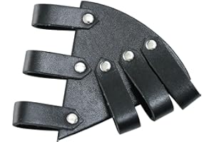 MASTER USA Universal Leather Sword Frog – Leather Construction, Steel Hardware, Designed to Fit a Wide Variety of Swords and Scabbards – Fantasy, Historical, Collectible, Cosplay – PK-6183, 5.5-Inch Overall