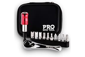 Pro Bike Tool Mini Ratchet Tool Set - Multitool Repair Kit for Road & Mountain Bikes - Bike Accessories - Versatile EDC Tool 