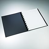 Staples Arc Customizable Durable Poly Notebook System, Black, (60 Ruled Sheets 11in/po x 8.5in/po)