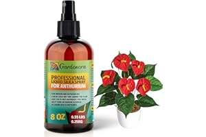 GARDENERA 𝐒𝐔𝐏𝐄𝐑𝐈𝐎𝐑 Liquid Silica Boost Fertilizer and Supplement Spray for ANTHURIUM Plants – Pre-Mixed, Ready-to-Use Liquid Silicon Plant Superfood Mist for Indoor & Outdoor Plants – 8oz