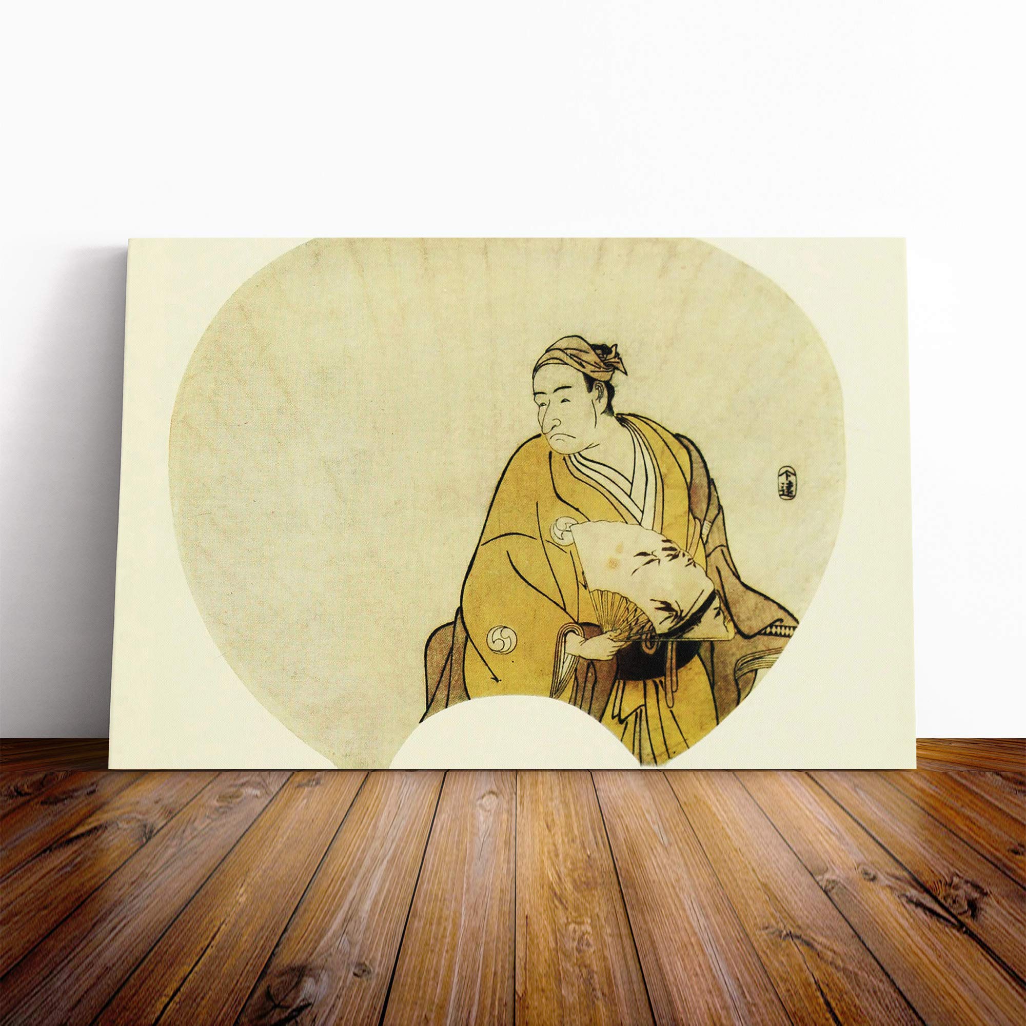 Wall Katsuwaka Shunso Vintage Japanese Oriental Art (2) Canvas Print | Gallery Wrapped 30mm Frame Wall Art | 20x14 inches | Ready to Hang | Asian Picture | Living Room Bedroom Lounge Office