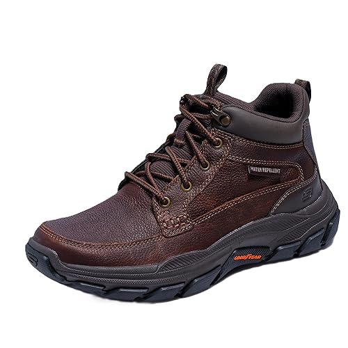 Skechers Men's Respected - Boswell Boot,Red Brown, 9