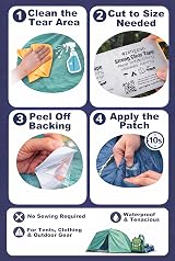 aZengear Clear Tenacious Waterproof Tape Repair Kit 7.5x100cm view 5