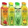 Iberia Aloe Vera Drink with Pure Aloe Pulp, Variety, (Pack of 8) 2 x Original, 2 x Mango, 2 x Pineapple, 2 x Strawberry