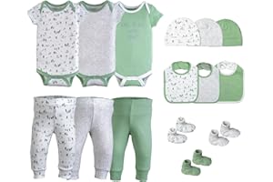 Little Peaches Baby Girl Clothes – 100% Cotton, Soft & Breathable Newborn Essentials and Gifts, Fits 3 to 6 Months