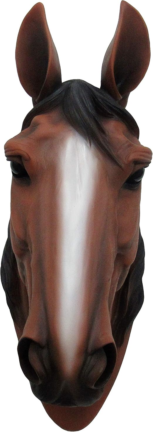 Dwk Escultura De Cabeza De Caballo Montada En La Pared Busto De Decoracion De Arte De Pared Equina Decoracion Del Hogar Kentucky Belle Hd46106 Amazon Es Hogar