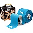 OK TAPE Kinesiology Tape 10 inches Precut, 20 Strips, Cotton Elastic Athletic Tape Latex Free, 2in x 16ft, Light Blue
