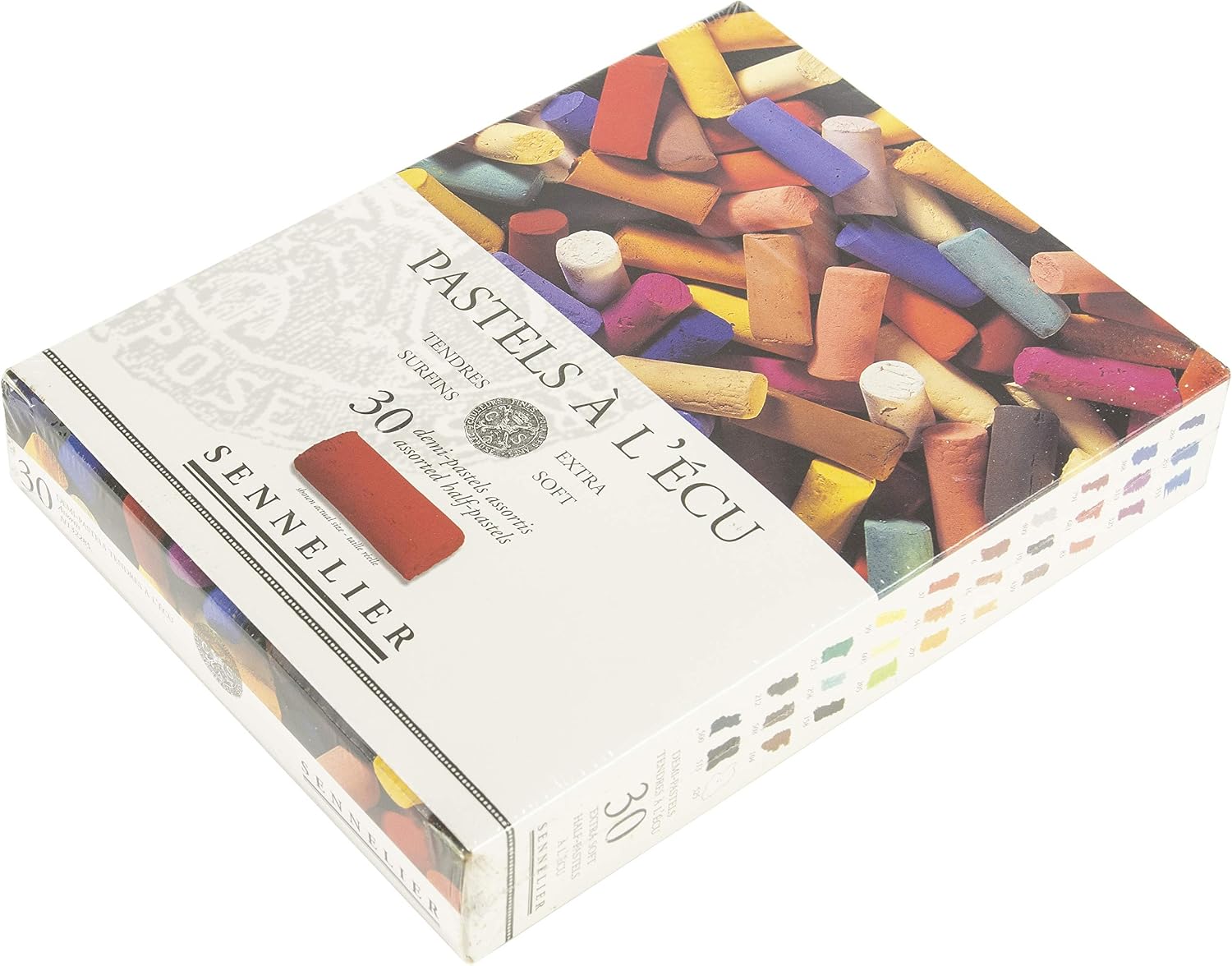Sennelier Pastels Soft Half ST Assorted, Glass Metal Wood, 30 Count (Pack of 1) - Image 3