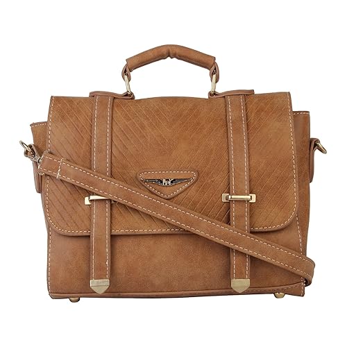 Lino Perros Womens Sling Bag (Tan)