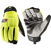 Wells Lamont Men's FX3 Extreme Dexterity Hi-Viz Winter Work Gloves, Extra Large (7794YXL)