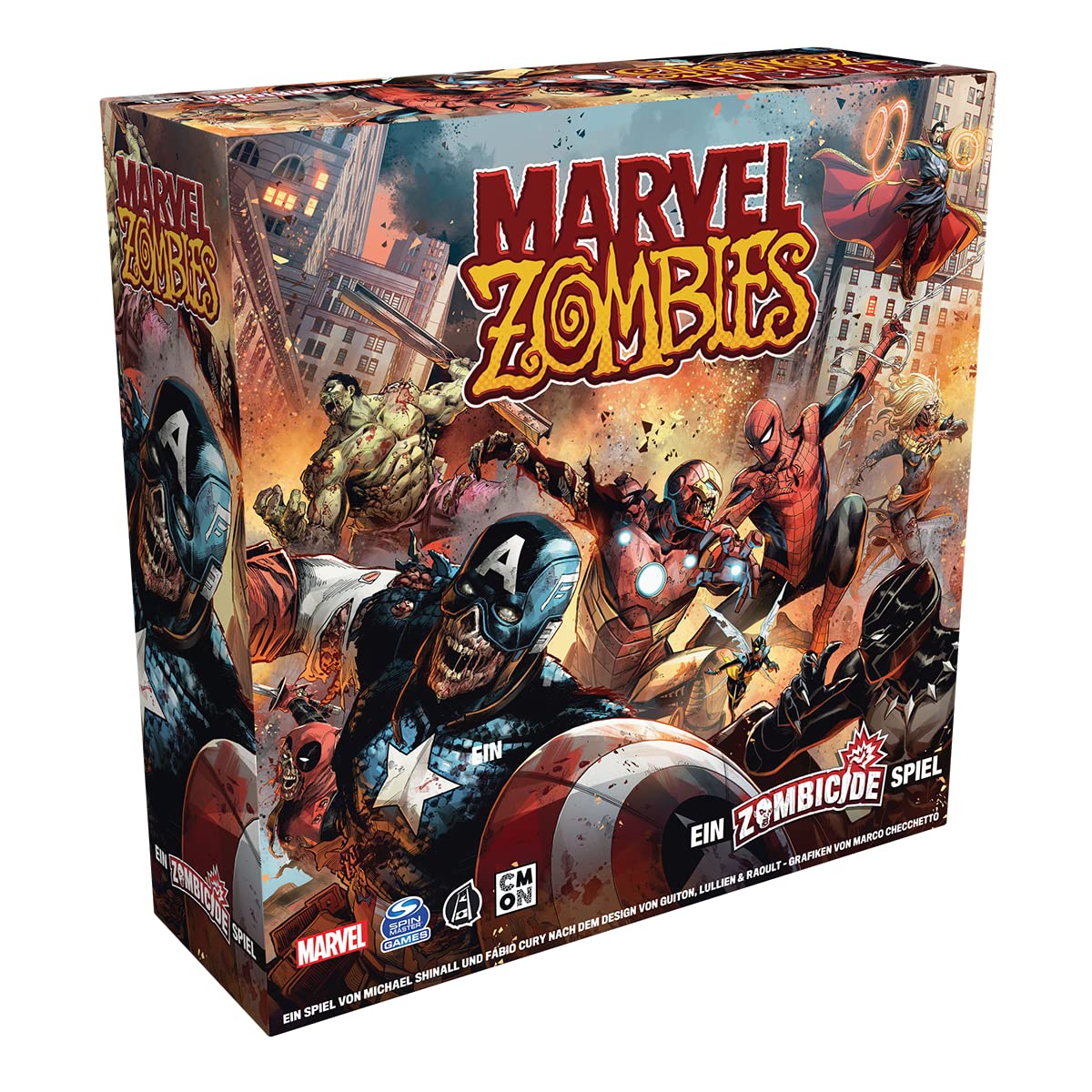 CMON Marvel Zombies - A Zombicide Game | Connoisseur Game | Dungeon Crawler | 1-6 Players | From 14+ Years | 60 Minutes | German