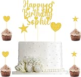 EKAM Personalised Custom Cake Topper Name Age Elegant Party Decoration view 6