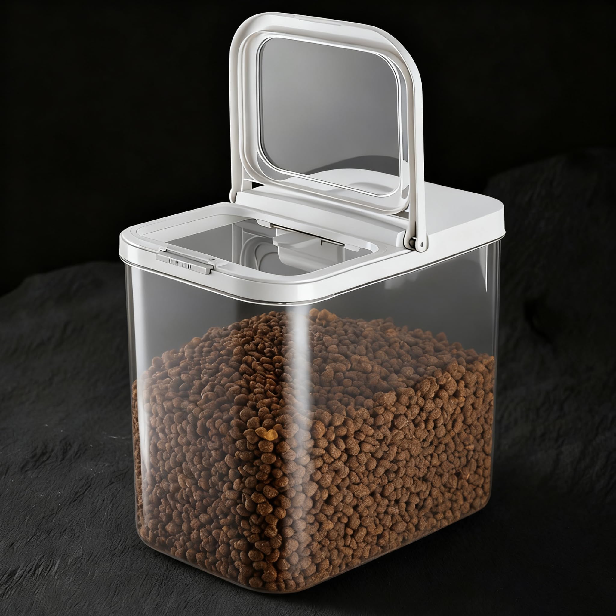 Photo 1 of LivLab Mker Pet Food Storage Containers With Lids & Scooper - Dog Food Storage Container,12L/12KG/10-15LBS,BPA Free Airtight Storage Containers Store Dry Food For Kitchen Pantry