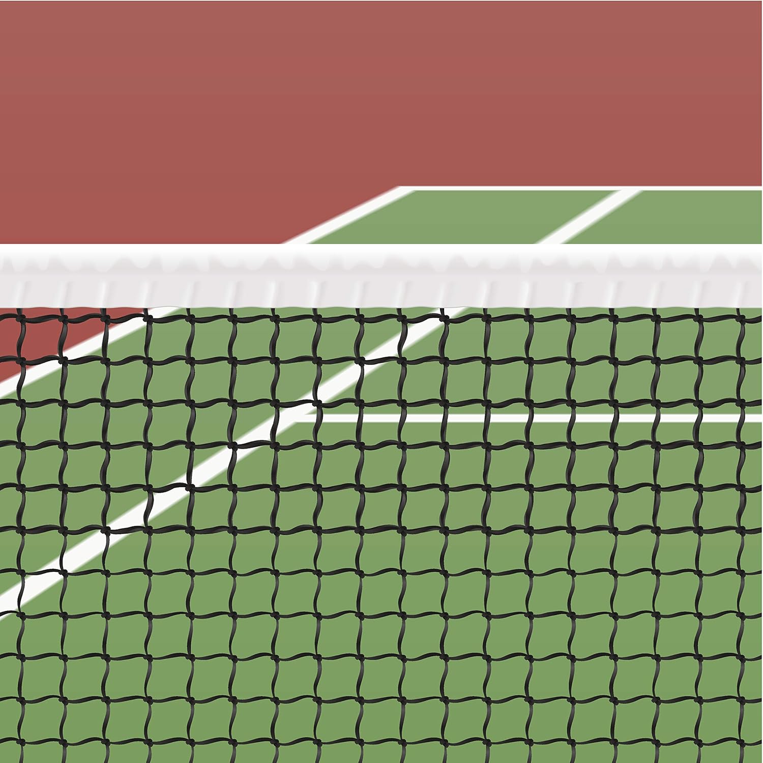 Hit Run Steal Replacement Tennis Net Heavy Duty Tennis Net - Full Sized Professional Regulation 42 Ft Wide Tennis Net with Winch Cable (32 LBS) and New Center Strap : Sports & Outdoors