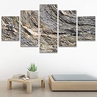 SIGNWIN 5 Panel Canvas Wall Art Abstract Closeup Colorful Digital Art Lights for Home Decorations Ready to Hang - 60