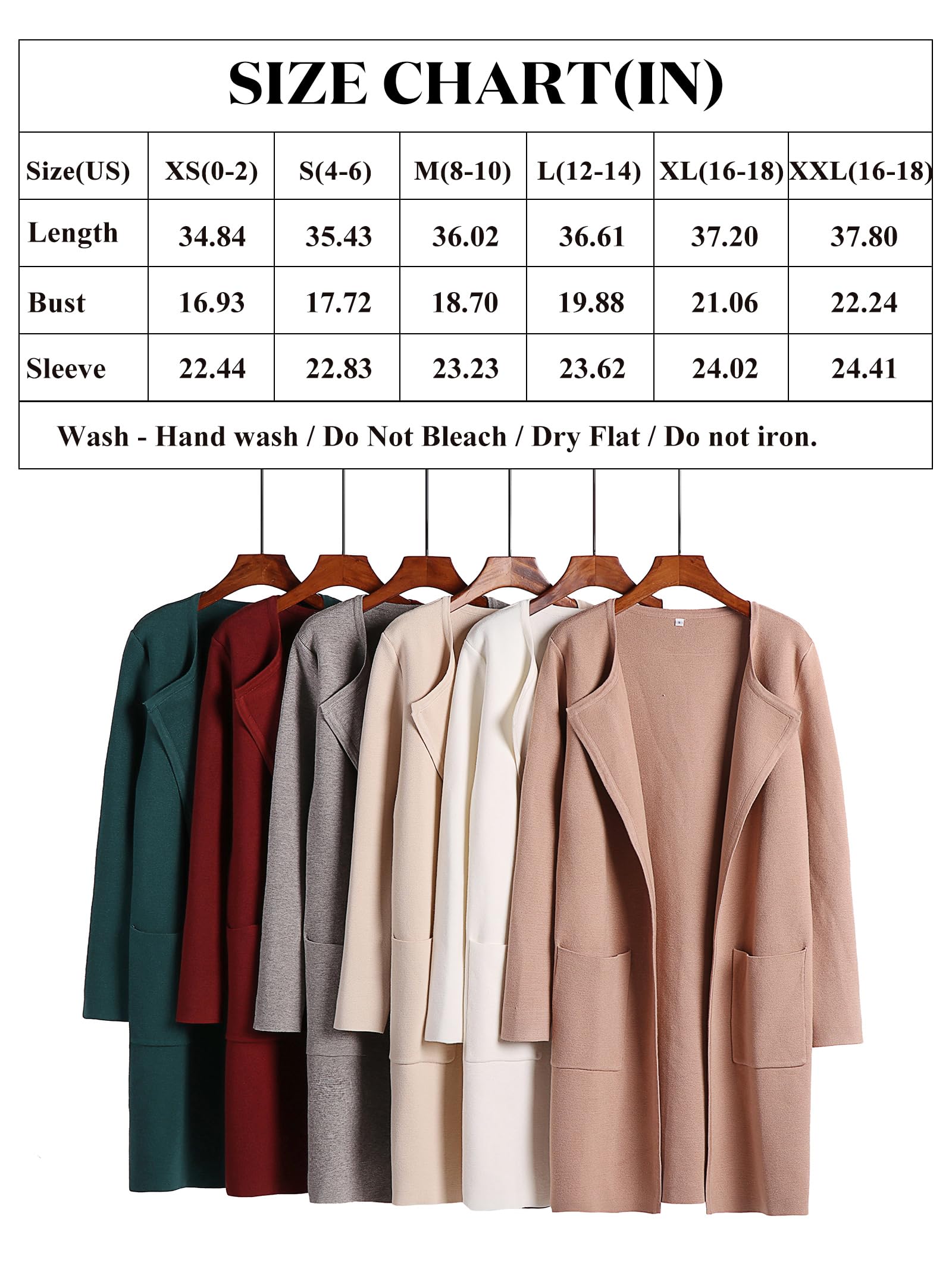 ANRABESS Womens Cardigan Sweater Open Front Knit Long Coatigan Dressy Casual Jacket Coat 2025 Fall Outfits Classy Clothes