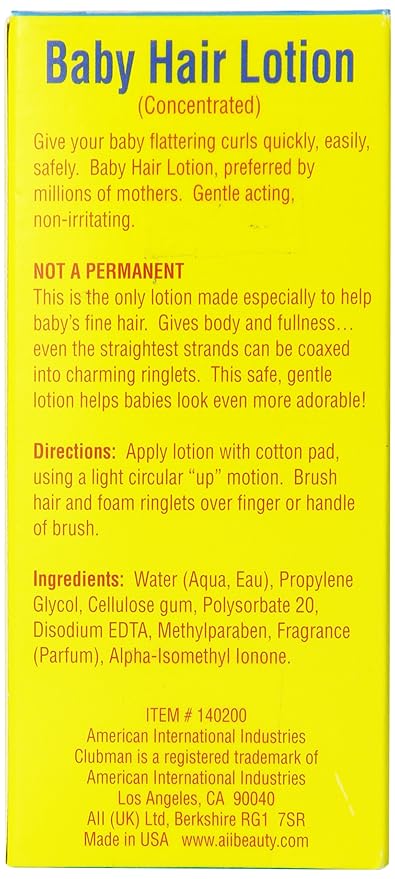 nestles baby curl lotion