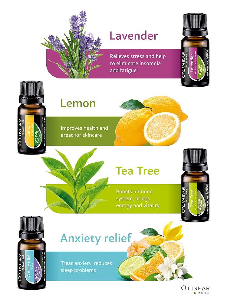 Essential Oil Aromatherapy Set Pure Therapeutic Grade Oils aooty