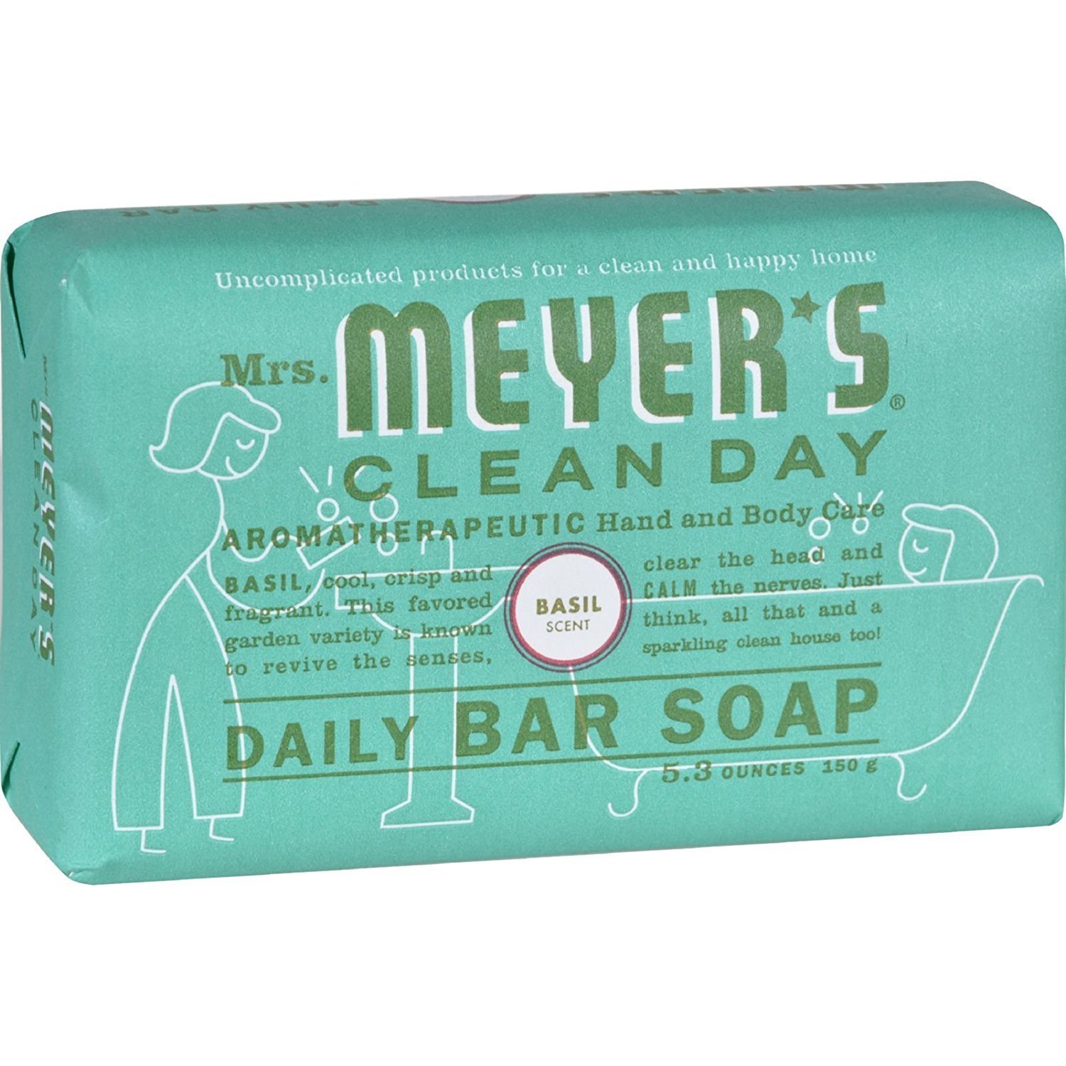 Mrs. Meyer's Bar Soap, Lavender, 5.3 Ounce Baby Bar