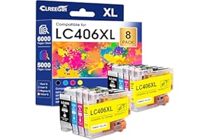 Compatible LC406 LC406XL Ink Cartridges for Brother Printer LC 406XL for MFC-J4335DW MFC-J5855DW MFC-J6555DW MFC-J4535DW MFC-