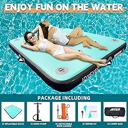 Inflatable Floating Dock, 8 x 6ft Air Dock