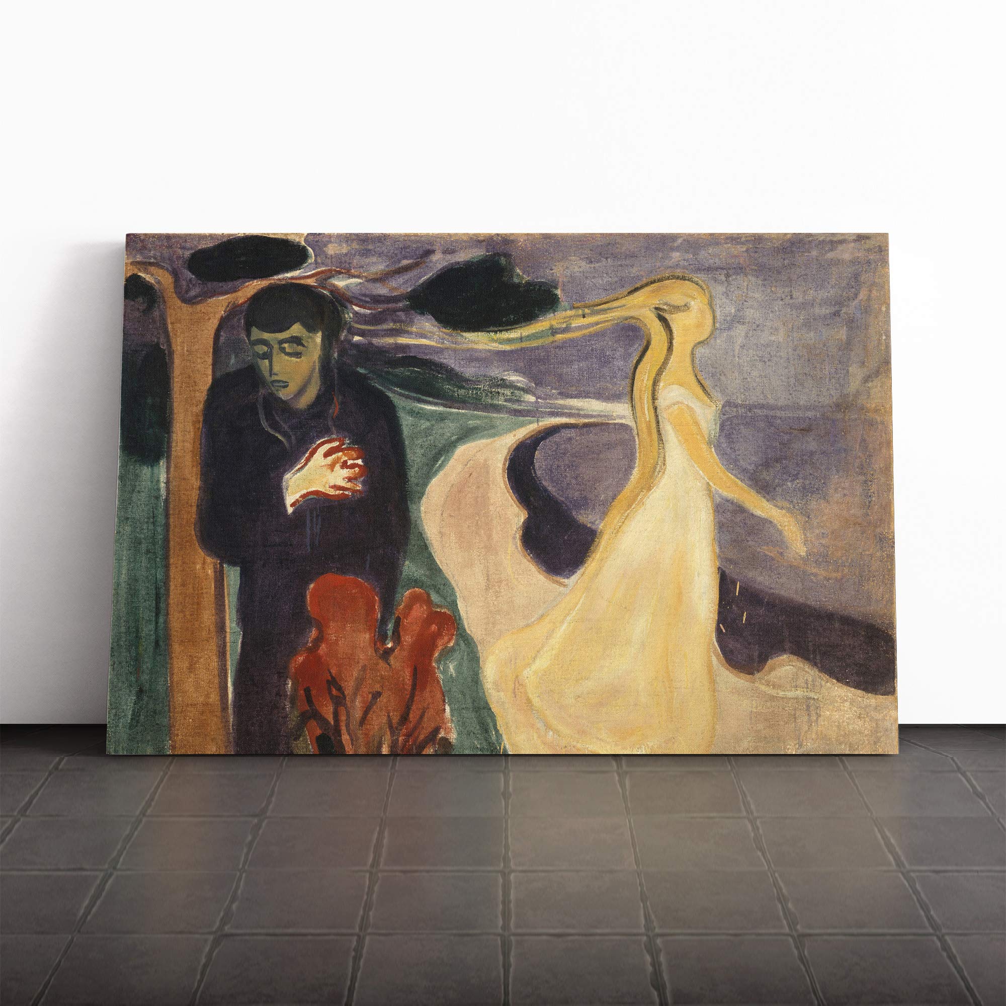 Edvard Munch Separation Canvas Print | Gallery Wrapped 30mm Frame Wall Art | 20x14 inches | Ready to Hang | Modern Picture | Living Room Bedroom Lounge Office