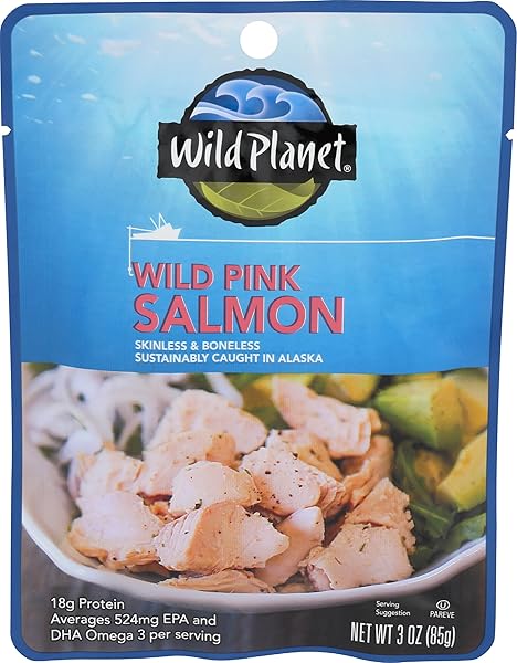 WILD PLANET, SALMON, 3 OUNCE, PINK, SALT