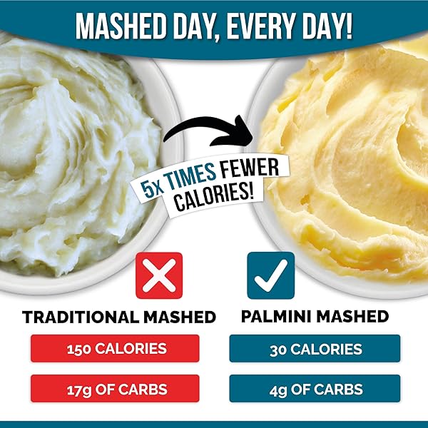 PALMINI MASHED | LOW-CARB, LOW-CALORIE HEARTS OF PALM MASH | KETO, GLUTEN FREE, VEGAN, AND NON-GMO | AS SEEN ON SHARK TANK | (12 OUNCE POUCH – PACK OF 1)
