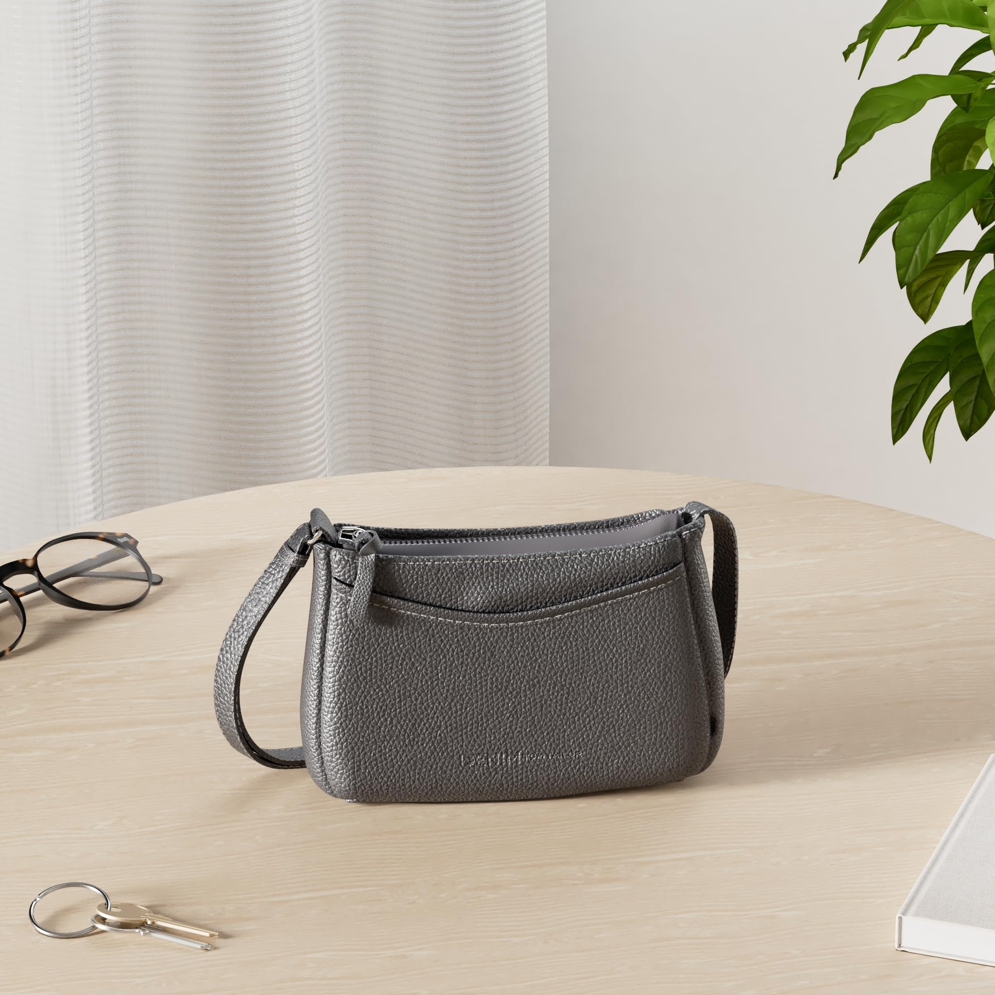 TOM TAILOR Denim Cilia Damen Umhängetasche Crossbody Bag Klein Schwarz