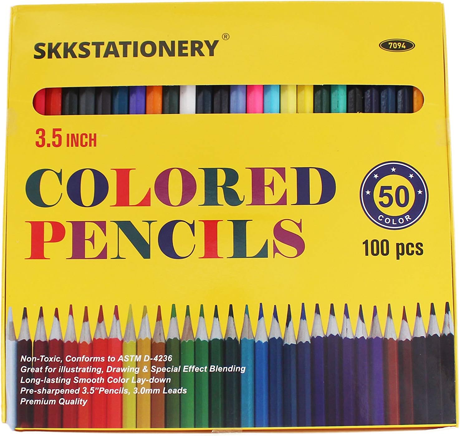 SKKSTATIONERY 100 Pcs Mini Colored Pencils, 3.5" Colored