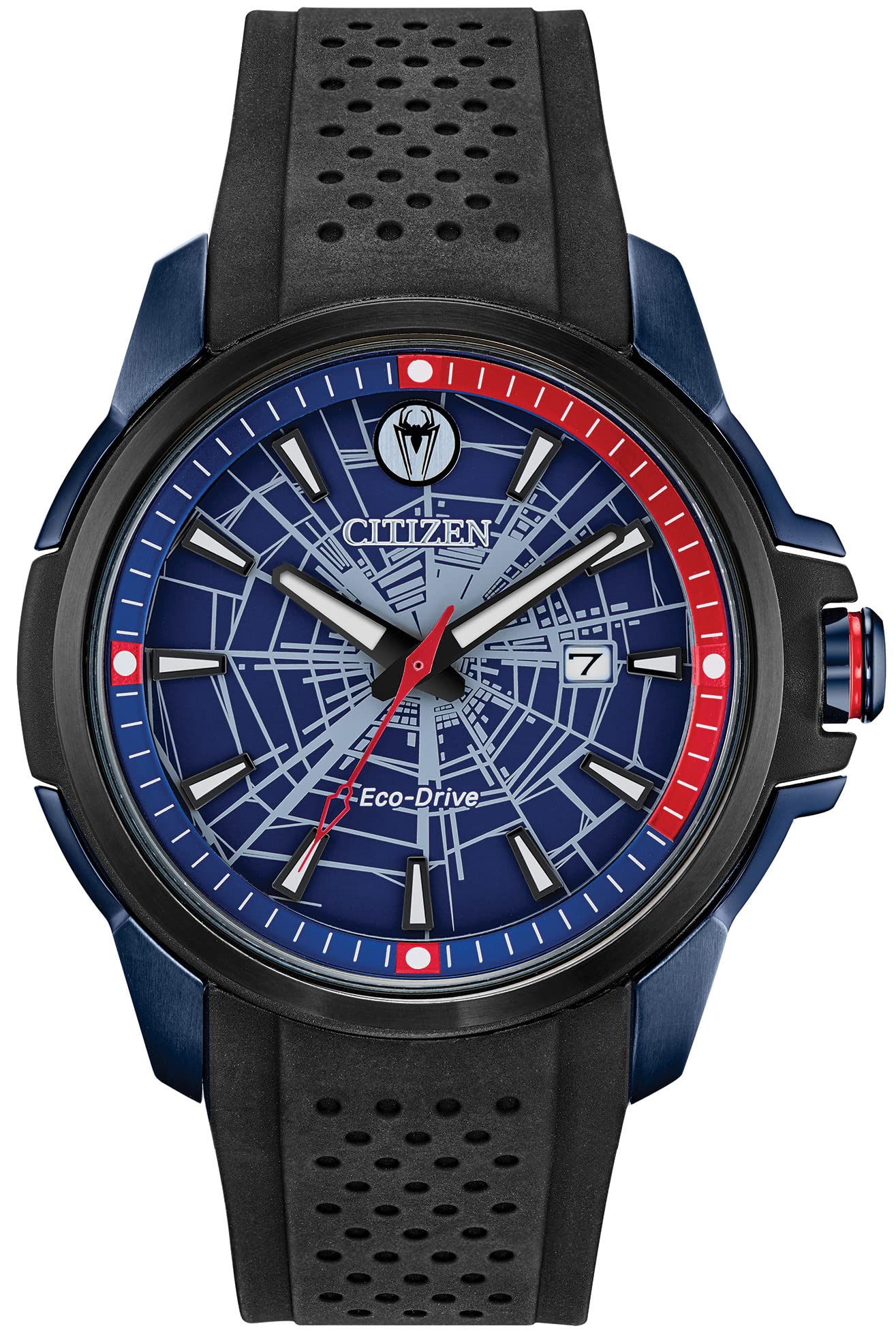 Citizen Eco-Drive Men's Marvel© Spider-Man Blue Dial Watch AW1156-01W