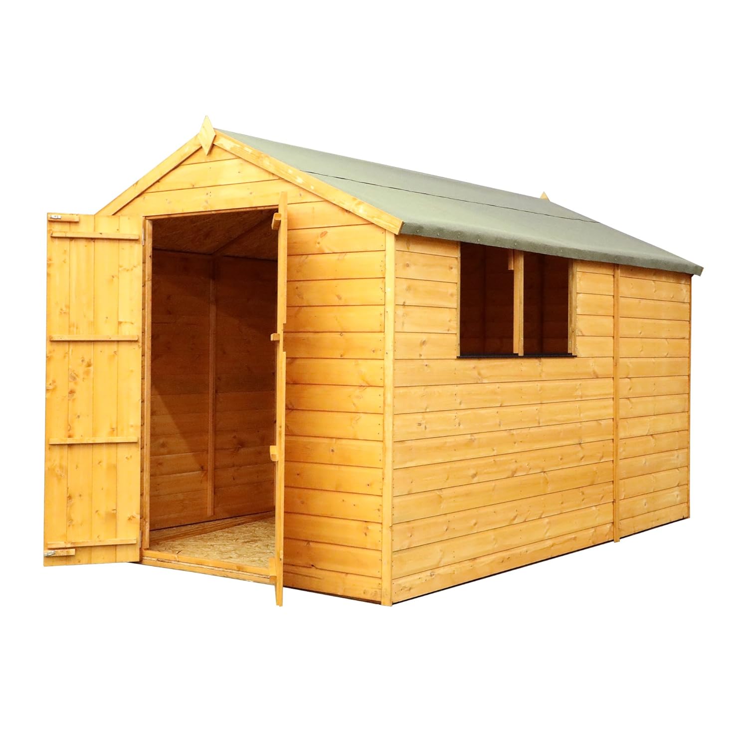 WALTONS EST. 1878 10x7 Wooden Garden Storage Shed, Tongue & Groove