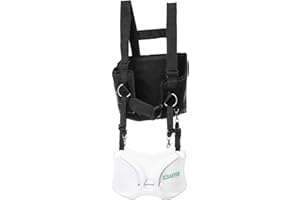GAFFER SPORTFISHING Adjustable Fishing Belt & Shoulder Harness - Safety Buckle with Foam-Padded Straps Fish Rod Holder