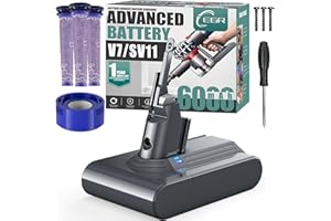 EGR Battery Replacement Compatible with Dyson V7 Animal/Trigger and Other Series Cordless Vacuums, Includes Accessories Parts