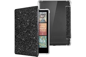 CoBak Case for Kindle Paperwhite 12th Gen 2024 (7") & Kindle Colorsoft Signature Edition (7") - New PU Leather Cover and Clear Soft Silicone Back Cover with Auto Sleep Wake Feature