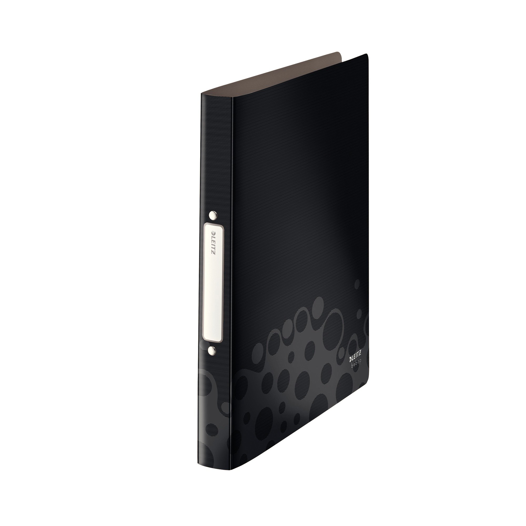 Leitz 2 Ring Binder, Holds up to 190 Sheets, Bebop Range, 32 mm Spine, 4566095 - A4, Black