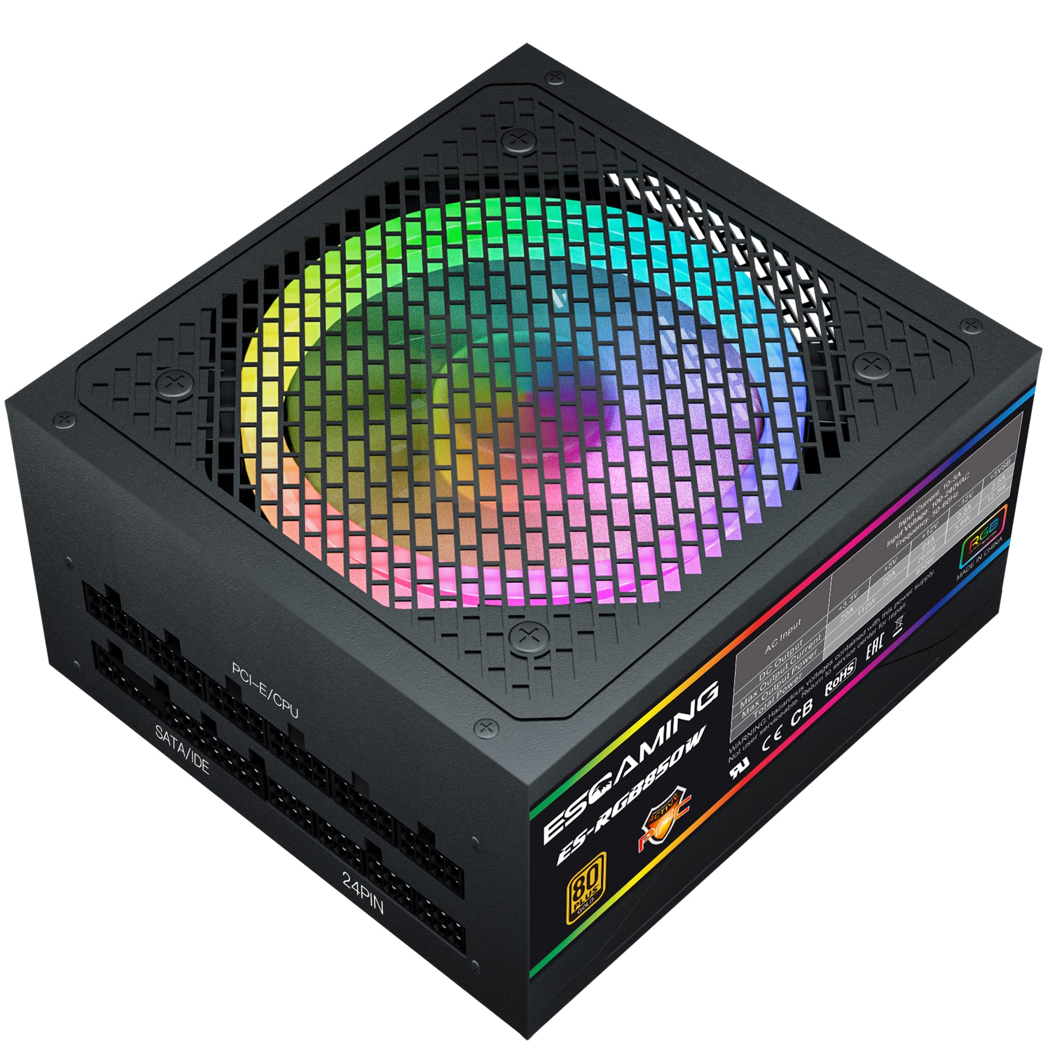 Power Supply Computer Rgb Razer Mua Power Supply 850W 80+ Gold Certified Fully Modular RGB Power Supply ...