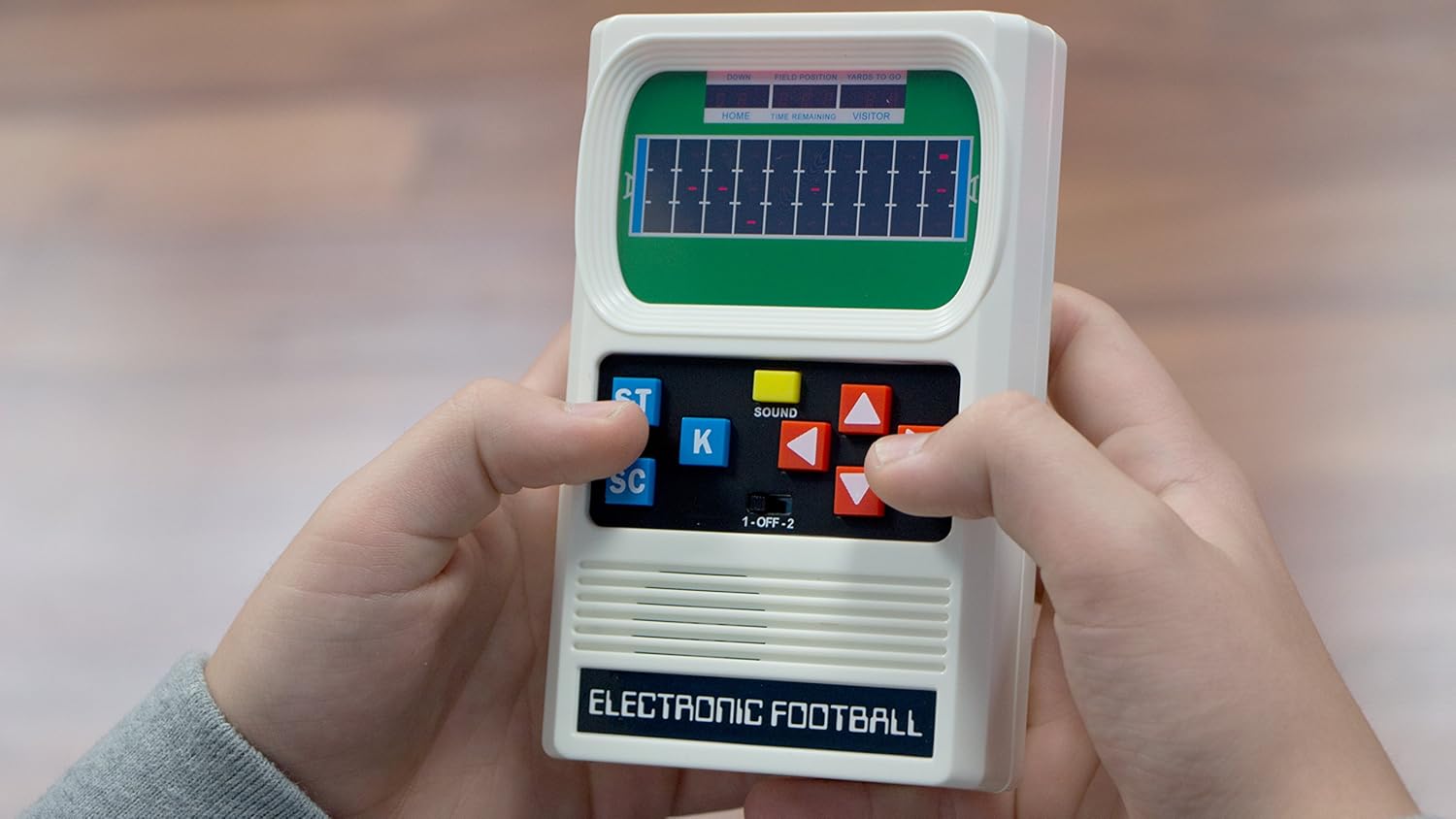 Basic Fun Classic, Retro Handheld Football Electronic Game, One Size Fits All: Toys & Games