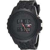 U.S. Polo Assn. Men's Digital Sports Watch &ndash; Black Dial with Alloy Case and Durable Silicone Strap &ndash; Waterproof, Multifunctional, and Adjustable Fit for Active Lifestyles