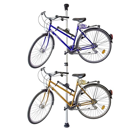 Relaxdays Telescoping Bike Stand For 2 Bicycles Adjustable From