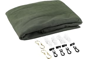 Coghlan's Rectangular Mosquito Net – Lightweight Mesh Canopy for Camping, Travel, and Outdoor Use – Includes Tie Loops, Carry Bag, Twine, Hooks, Anchors, Nails – Green, 78" x 32" x 59"