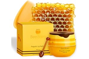 Original My Bee Balm Lip Balm – Propolis Hydrating Balm Honey Pot for Dry, Chapped & Cracked Lips with Propolis, Honey & Vitamin E – Soften, Smooth & Reduce Lip Lines