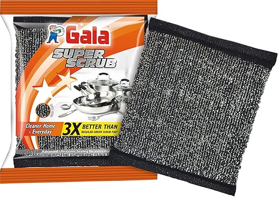Gala Super Scrub Set (Black, 1 Piece)